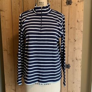L.L. Bean striped pull over